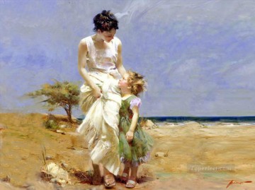 Joyous Memories Sold Out lady painter Pino Daeni Oil Paintings